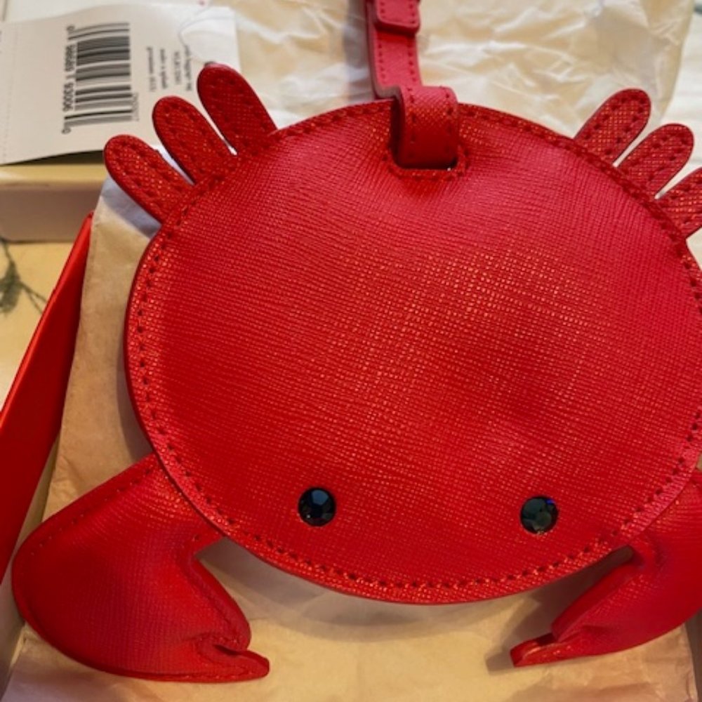 Kate Spade Crab Luggage Tag NIB